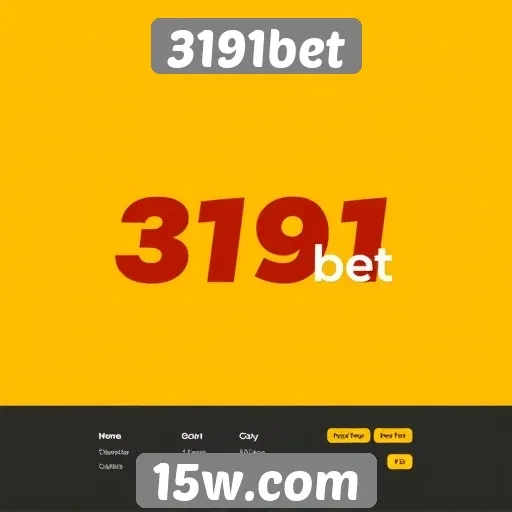 Interface e usabilidade do site 3191bet